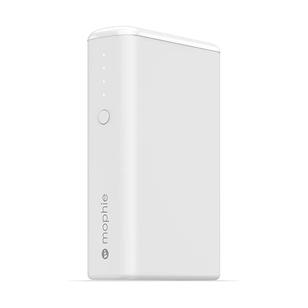 mophie Power Boost - Cargador portátil - 5200 mAh - 3.1 A - 2 conectores de salida (USB) - blanco mate
