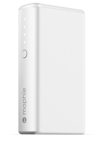 mophie Power Boost - Cargador portátil - 5200 mAh - 3.1 A - 2 conectores de salida (USB) - blanco mate