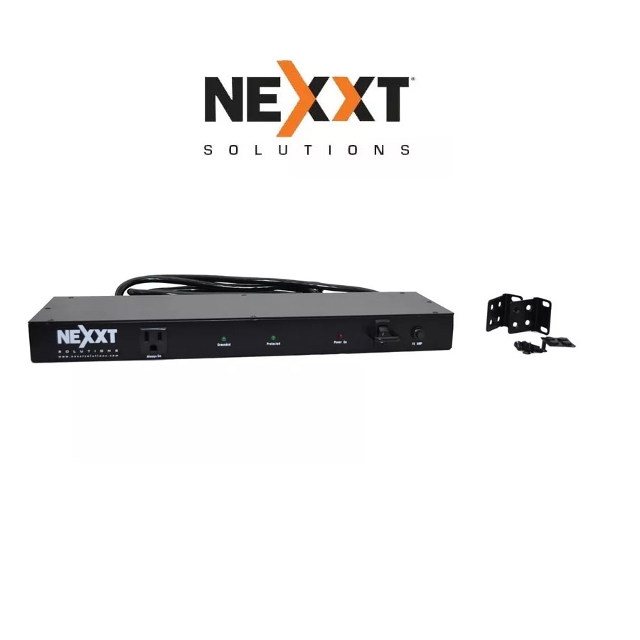 Nexxt 9 Outlet Power Strip Rack Mount