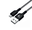 Xtech - USB cable - 4 pin USB Type A - 5 pin Micro-USB Type B - 1.8 m - Black & white - Braided XTC-366