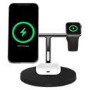 Belkin BOOST CHARGE PRO MagSafe 3-in-1 - Base de carga inalámbrica - 15 vatios - negro - para Apple AirPods (2nd Generation); AirPods Pro; iPhone 12, 12 mini, 12 Pro, 12 Pro Max; Watch