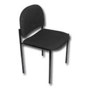 Xtech - Silla - visitante - metal, madera, espuma, tejido - negro