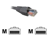 Nexxt - Cable de interconexión - RJ-45 (M) a RJ-45 (M) - 90 cm - UTP - CAT 5e - moldeado, trenzado - gris