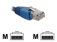 Nexxt - Cable de interconexión - RJ-45 (M) a RJ-45 (M) - 2.1 m - UTP - CAT 6 - trenzado - azul