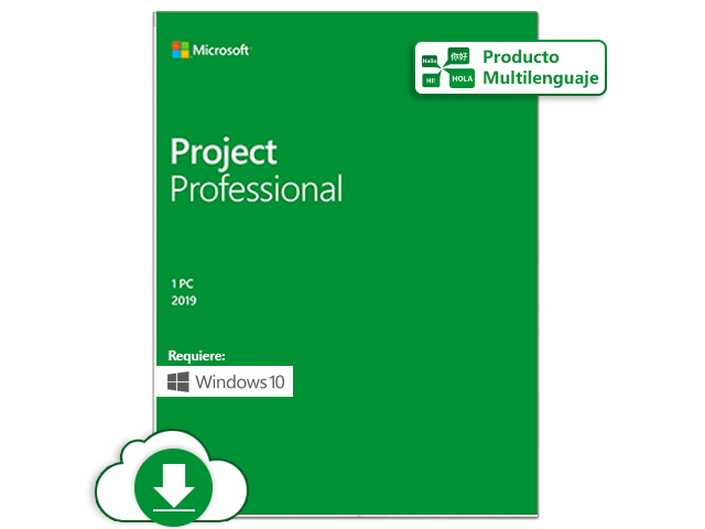Microsoft Project Professional 2019 - Licencia - 1 PC - descarga - ESD - al por menor nacional, Click-to-Run - Win - All Languages