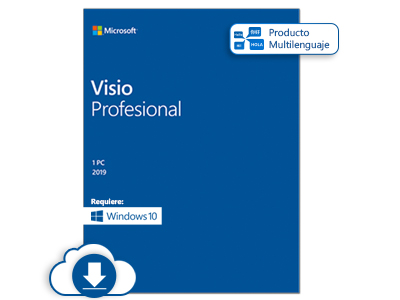 Microsoft Visio Professional 2019 - Licencia - 1 PC - descarga - ESD - al por menor nacional, Click-to-Run - Win - All Languages