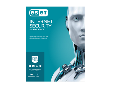 ESET Internet Security - License - 1 year - 10 devices - Download - Windows/MacOS/Linux/Android - Multilanguage
