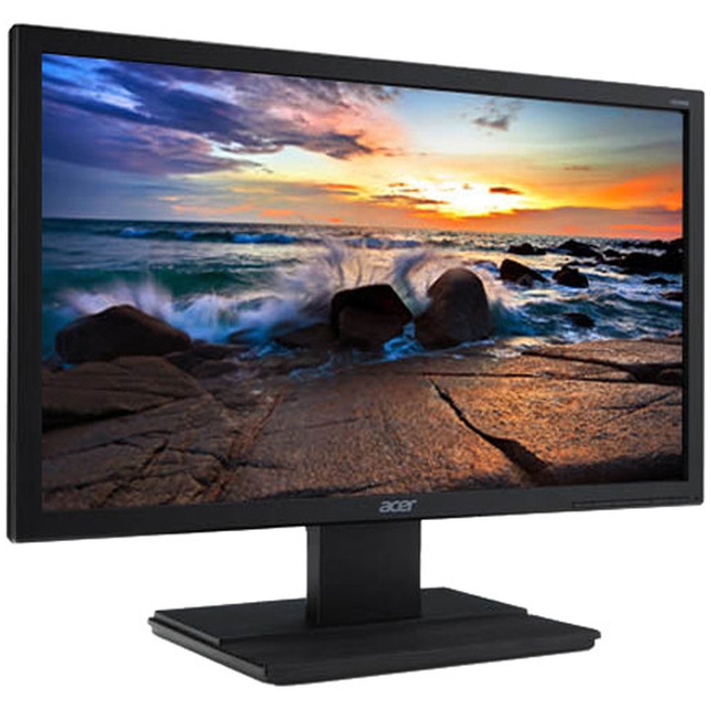 Acer V196HQL Abi - V6 Series - monitor LED - 18.5" (18.5" visible) - 1366 x 768 HD @ 60 Hz - TN - 200 cd/m² - 600:1 - 5 ms - HDMI, VGA - negro