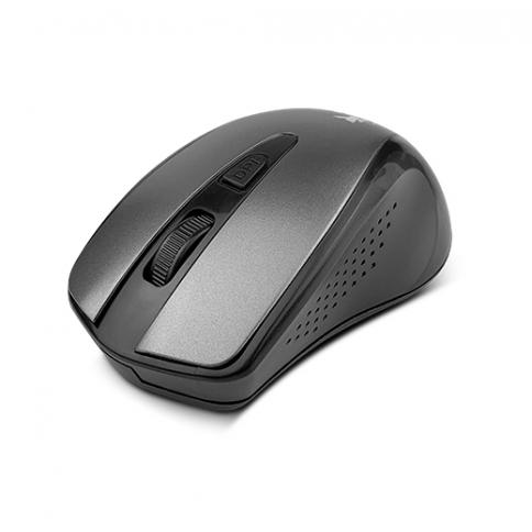 Xtech - XTM-315GY - Mouse - 2.4 GHz - Wireless - Aluminum gray - 4-button 1600dpi