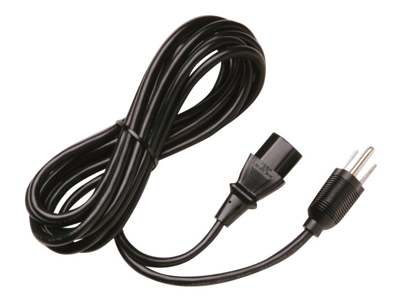 HPE - Cable de alimentación - IEC 60320 C13 recto a NEMA 5-15 (P) - CA 110 V - 10 A - 1.83 m - negro - Canadá, Estados Unidos - para HPE MSL2024, MSL4048; Apollo 4510 Gen9; ProLiant DL180 Gen10, DL380 G6, DL560 Gen8