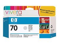 HP 70 - 130 ml - gris claro - original - DesignJet - cartucho de tinta - para DesignJet HD Pro MFP, SD Pro MFP, Z2100, Z3100, Z3100ps, Z3200, Z3200ps, Z5200, Z5400
