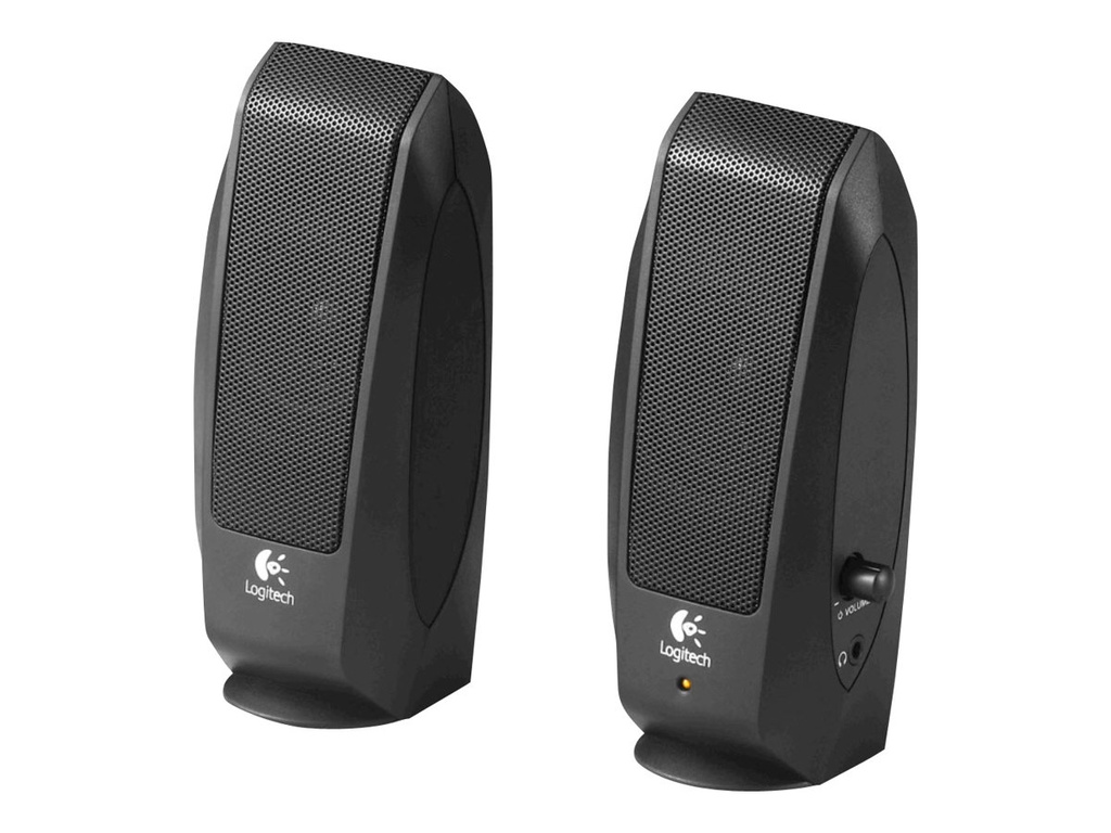 Logitech S-120 - Altavoces - para PC - 2.3 vatios (Total) - negro