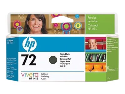 HP 72 - 130 ml - negro mate - original - cartucho de tinta - para DesignJet HD Pro MFP, SD Pro MFP, T1100, T1120, T1200, T1300, T1708, T2300, T790, T795