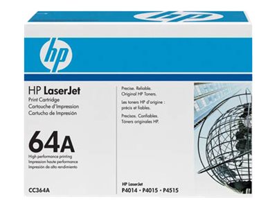 HP 64A - Negro - original - LaserJet - cartucho de tóner (CC364A) - para LaserJet P4014, P4015, P4515