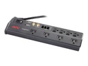 APC SurgeArrest Home/Office - Protector contra sobretensiones - CA 120 V - conectores de salida: 8 - 1.83 m - negro - para P/N: AR106SH4, AR106SH6, AR109SH4, AR109SH6, AR112SH4, AR112SH6