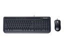 Microsoft Wired Desktop 600 - Juego de teclado y ratón - USB - negro