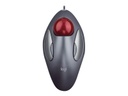 Logitech Trackman Marble - Bola de seguimiento - diestro y zurdo - óptico - 4 botones - cableado - PS/2, USB - gris oscuro