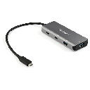 StarTech.com 4 Port USB C Hub - 2x USB A & 2x USB-C SuperSpeed 10Gbps - USB Bus Powered Type-C 3.2 Gen 2 Adapter Hub - 9.8" (25cm) Cable (HB31C2A2CB) - Hub - 2 x USB-C + 2 x USB 3.1 Gen 2 - sobremesa - para P/N: PEXUSB321C