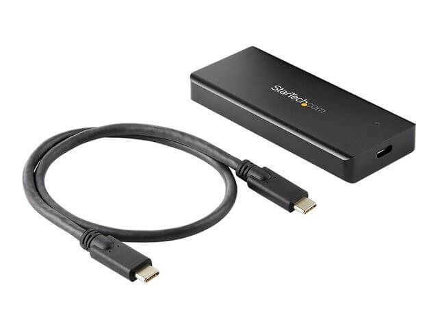 StarTech.com Caja USB 3.1 Gen 2 (10Gbps) para Unidades SSD NVMe M.2 - Resistente al Agua IP67 - Compatible con Thunderbolt 3 (M2E1BRU31C) - Caja de almacenamiento - M.2 - M.2 Card - 10 Gbit/s - USB 3.2 (Gen 2) - negro - para P/N: PEXUSB321C