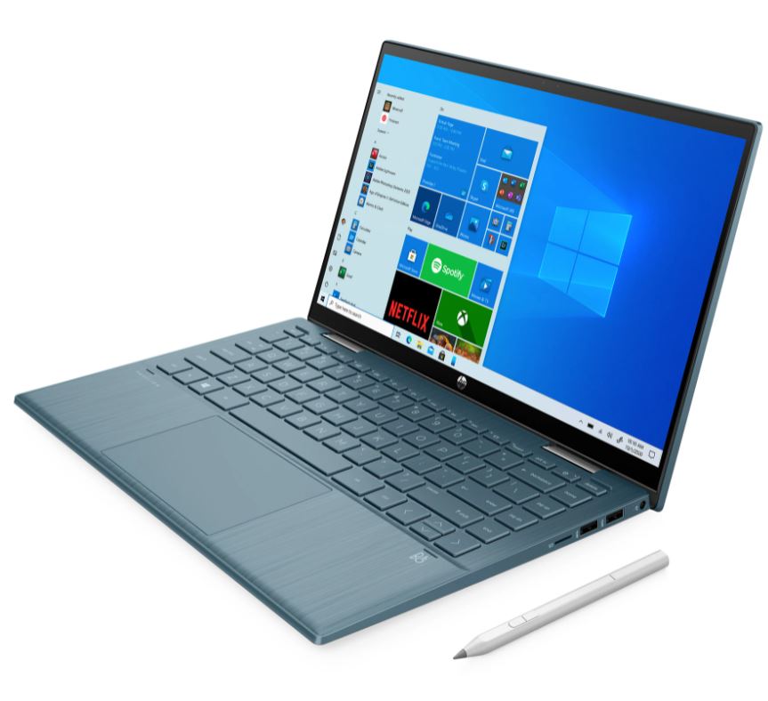 HP Pavilion x360 - Notebook - 14" 14-dy0003la - Intel Core i3 1125G4 - 4 GB - 256 GB - Windows 10 Home - Blue - Spanish - 1-year warranty