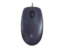 Logitech M100 - Ratón - diestro y zurdo - óptico - 3 botones - cableado - USB - negro