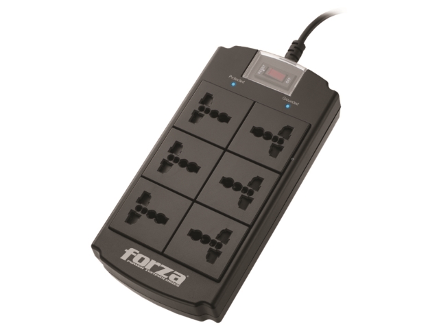 Forza Universal Surge Protector 6 outlet Nema plug 110/240V