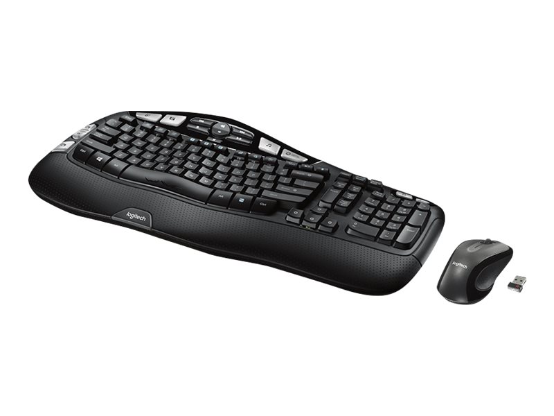 Logitech Wireless Wave Combo MK550 - Juego de teclado y ratón - inalámbrico - 2.4 GHz - inglés