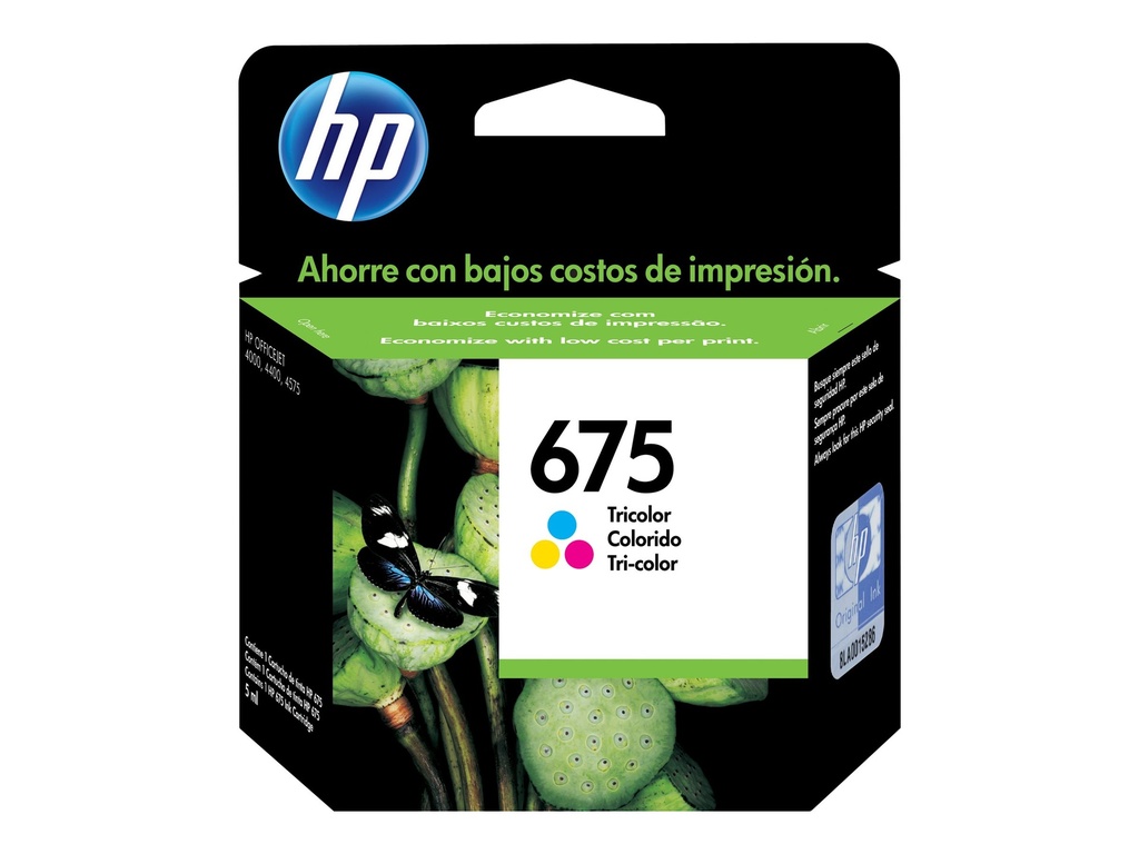 HP 675 - Color (cian, magenta, amarillo) - original - Ink Advantage - cartucho de tinta - para Officejet 4000, 4400, 4575