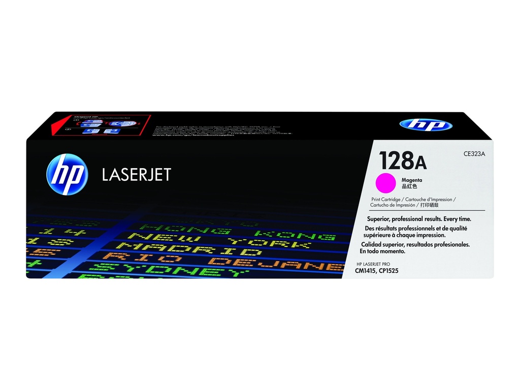 HP 128A - Magenta - original - LaserJet - cartucho de tóner (CE323A) - para Color LaserJet Pro CP1525n, CP1525nw; LaserJet Pro CM1415fn, CM1415fnw