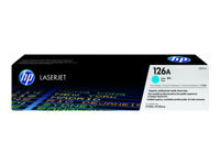 HP 126A - Cián - original - LaserJet - cartucho de tóner (CE311A) - para Color LaserJet Pro CP1025; LaserJet Pro MFP M175; TopShot LaserJet Pro M275