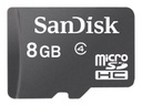 SanDisk - Tarjeta de memoria flash - 8 GB - Class 4 - microSDHC - negro