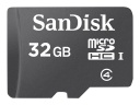SanDisk - Tarjeta de memoria flash - 32 GB - Class 4 - microSDHC - negro