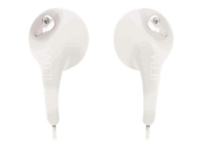 iLuv iEP205 Bubble Gum 2 - Auriculares con diadema - auriculares de oído - cableado - conector de 3,5 mm - blanco