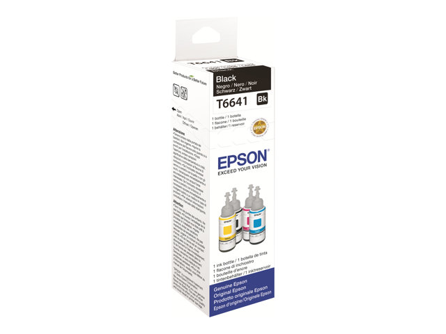 Epson T664 - 70 ml - negro - recarga de tinta - para Epson L380, L386, L395, L495; EcoTank ET-2600, 2650, L310, L380, L656; Expression ET-2600