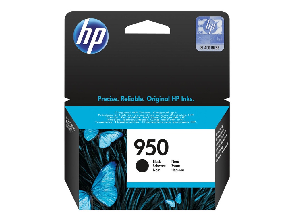 HP 950 - 24 ml - negro - original - cartucho de tinta - para Officejet Pro 251, 276, 8100, 8600, 8600 N911, 8610, 8615, 8616, 8620, 8625, 8630, 8640