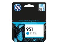 HP 951 - Cián - original - cartucho de tinta - para Officejet Pro 251, 276, 8100, 8600, 8600 N911, 8610, 8615, 8616, 8620, 8625, 8630, 8640