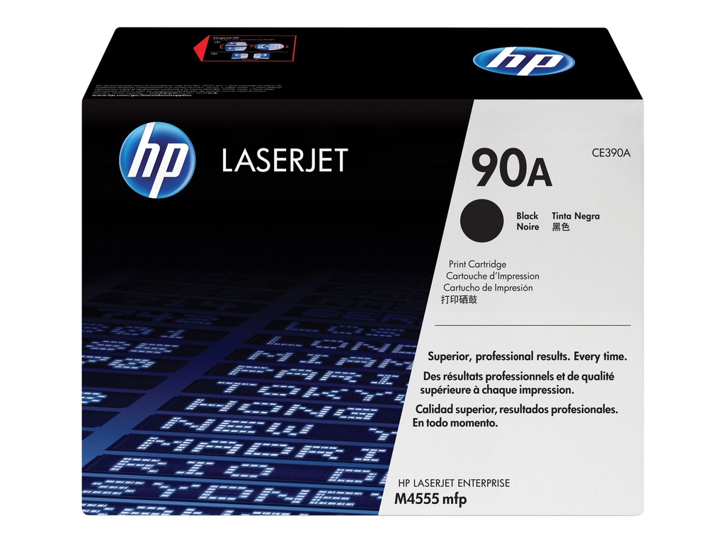 HP 90A - Negro - original - LaserJet - cartucho de tóner (CE390A) - para LaserJet Enterprise 600 M601, 600 M602, 600 M603, M4555