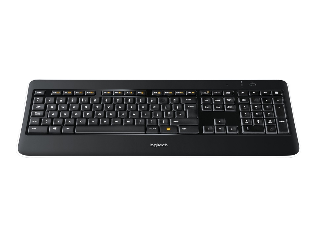 Logitech Wireless Illuminated Keyboard K800 - Teclado - retroiluminación - inalámbrico - 2.4 GHz - EE. UU.