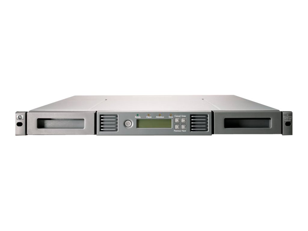 HPE StoreEver 1/8 G2 Ultrium 6250 - Autocargador de cintas - 20 TB / 50 TB - ranuras: 8 - LTO Ultrium (2.5 TB / 6.25 TB) x 1 - Ultrium 6 - 8Gb Fibre Channel - externo - 1U - lector de código de barras, cifrado