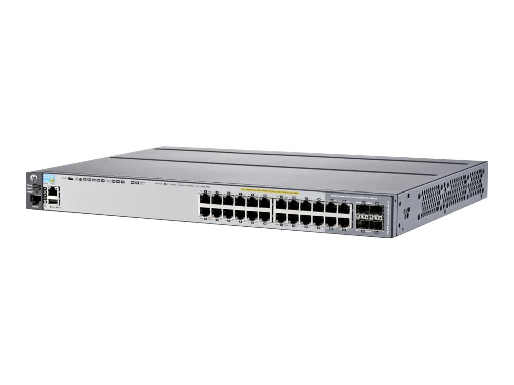 HPE Aruba 2920-24G-PoE+ - Conmutador - L3 - Gestionado - 20 x 10/100/1000 + 4 x Gigabit SFP combinado - montaje en rack - PoE+