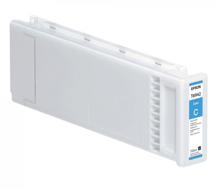 Epson T6942 - 700 ml - cián - original - cartucho de tinta - para SureColor SC-T3000, SC-T3200, SC-T5000, SC-T5200, SC-T7000, SC-T7200, T3270, T5270, T7270