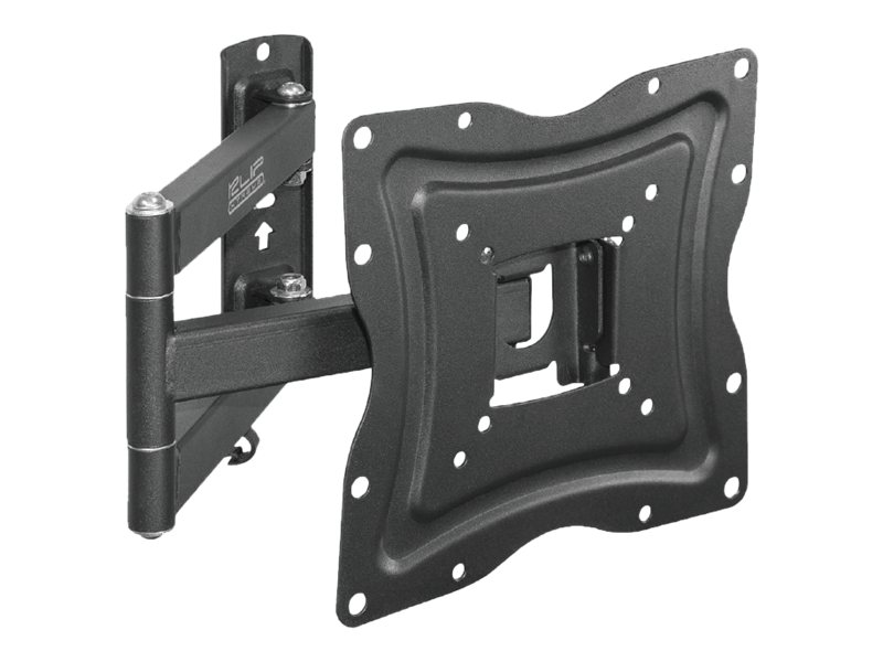 Klip Xtreme KPM-875 - Mount (placa de contacto, soporte para montaje en pared, brazo oscilante doble) para LCD / panel de plasma - acero con recubrimiento en polvo - negro - tamaño de pantalla: 13"-46" - interfaz de montaje: hasta 400 x 400 mm - se puede instalar en la pared