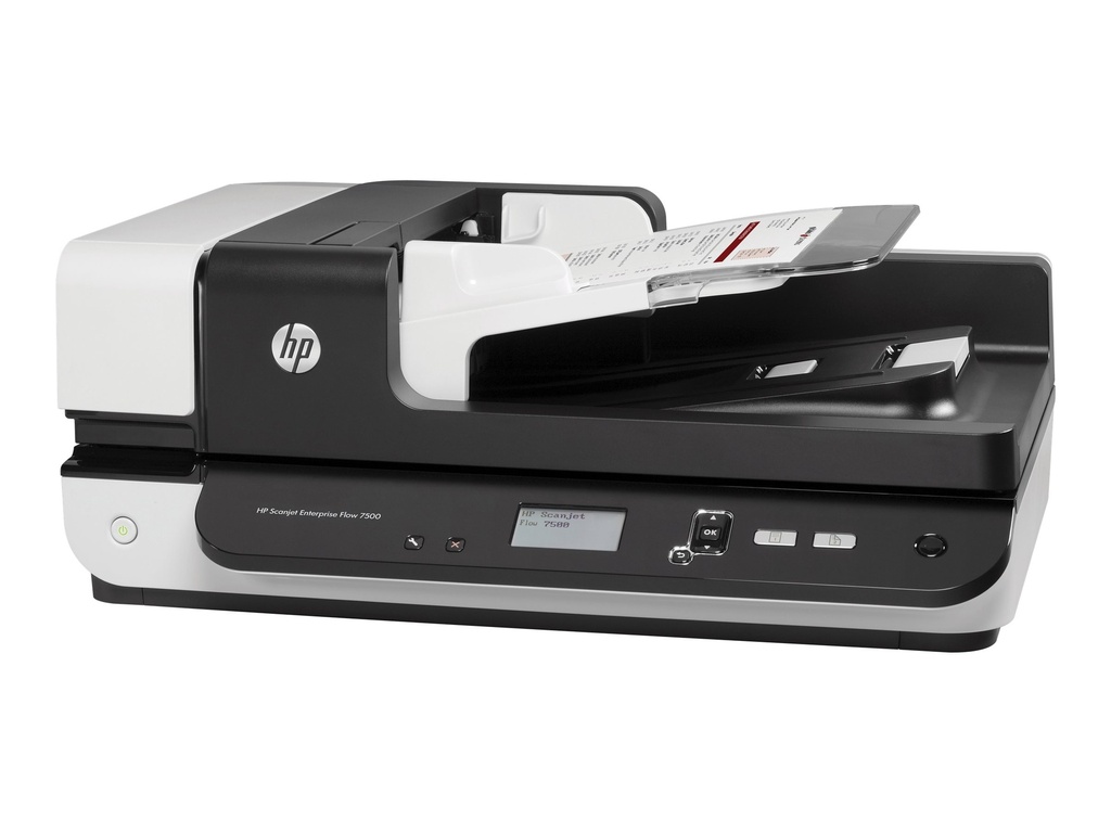 HP ScanJet Enterprise Flow 7500 - Escáner de documentos - CCD - a dos caras - 216 x 864 mm - 600 ppp x 600 ppp - hasta 50 ppm (mono) / hasta 50 ppm (color) - Alimentador automático de documentos (ADF) (100 hojas) - hasta 3000 exploraciones por día - USB 2.0