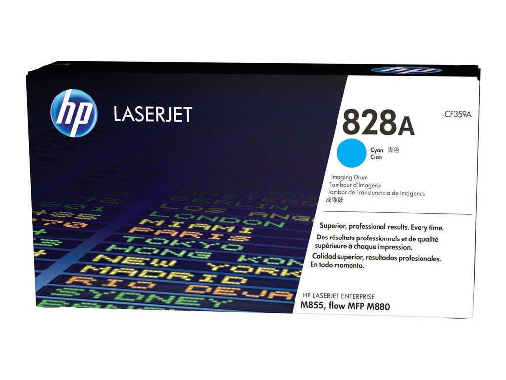 HP 828A - Cián - original - kit de tambor - para Color LaserJet Managed Flow MFP M880; LaserJet Enterprise Flow MFP M880