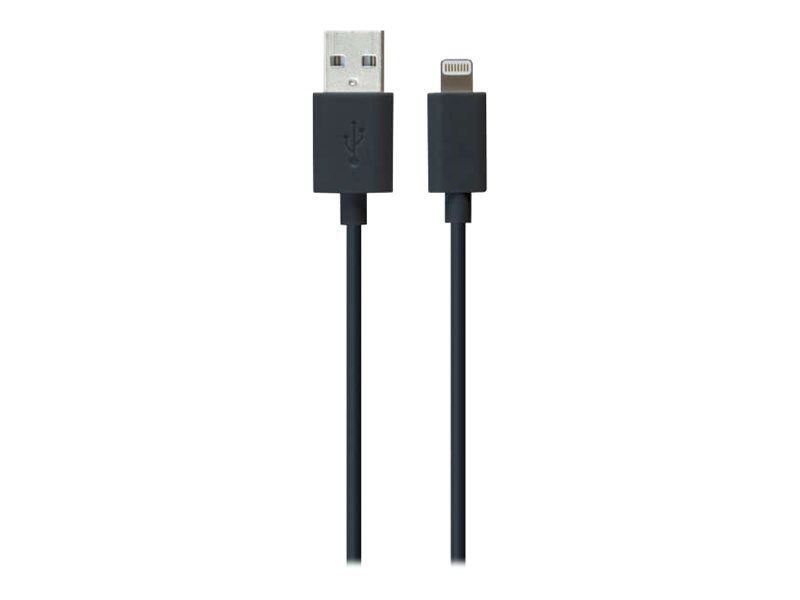 iLuv iCB263 - Cable de datos / alimentación - USB (M) a Lightning (M) - 91.4 cm - negro - para Apple iPad/iPhone/iPod (Lightning)