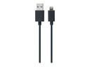 iLuv iCB263 - Cable de datos / alimentación - USB (M) a Lightning (M) - 91.4 cm - negro - para Apple iPad/iPhone/iPod (Lightning)