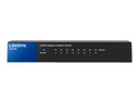 Linksys SE3008 - Conmutador  - sin gestionar - 8 x 10/100/1000 - sobremesa, montaje en pared - 2 años de garantía 