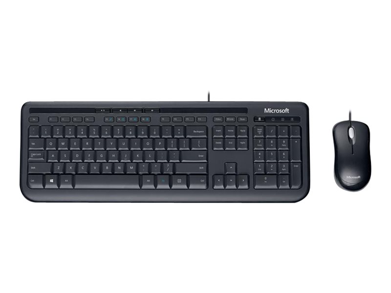 Microsoft Wired Desktop 600 - Juego de teclado y ratón - USB - QWERTY - EE. UU. - negro