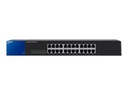 Linksys SE3024 - Conmutador  - sin gestionar - 24 x 10/100/1000 - sobremesa, montaje en rack - 2 años de garantía 