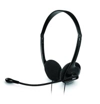 Xtech - Headset - Over-the-ear - Wired - Microphone – Black-Connection type: Two 3.5mm plugs for mic and audio